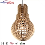 Bulb Shade modern wooden pendant lamp LCP-DP