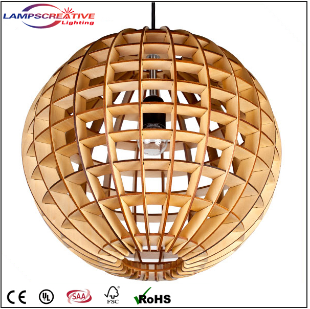 Home warm decoration lighting wooden pendant lamp LCP-JWX