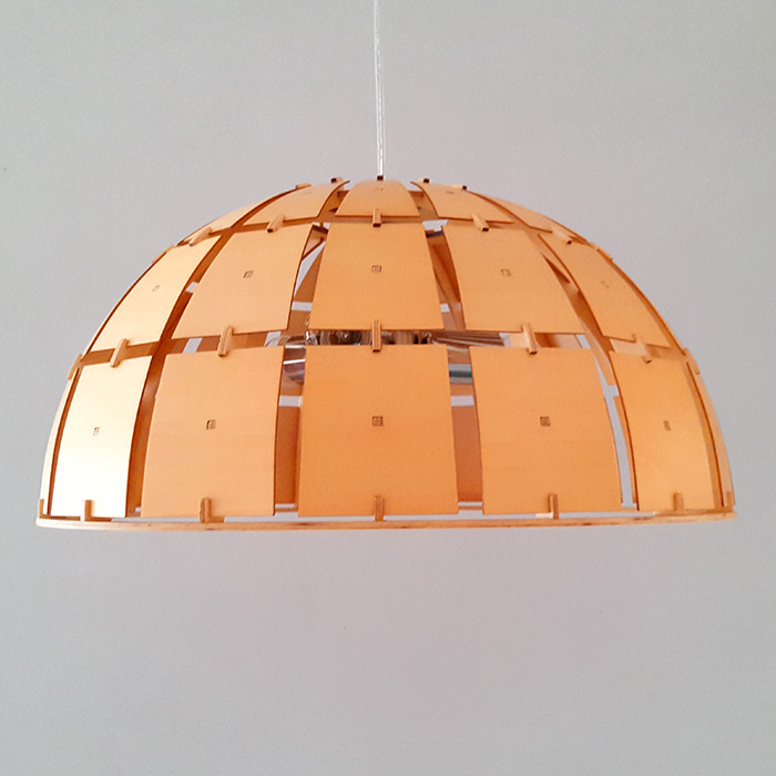 Modern wooden pendant lamp