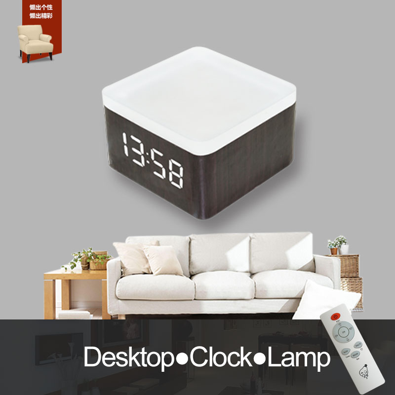 LED Desk Clock Lamp