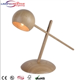 Decoration Restaurant table lamp with handmade wooden lamp