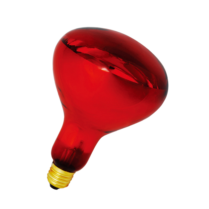 Roasted red reflective infrared light bulb head