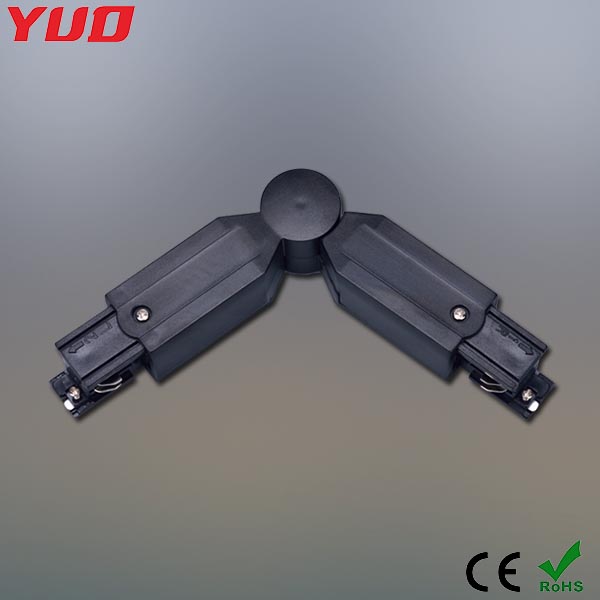 YUD Track Rail Kits Four-line Embedded-mounted Type L Shape Rotating Connector