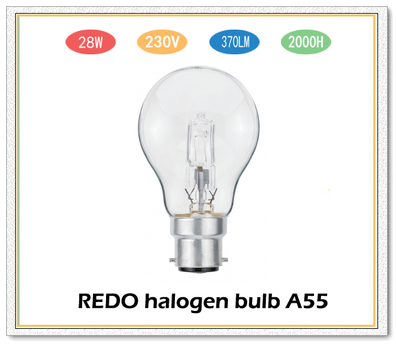28W B22 Energy Saving A55 Halogen Bulb