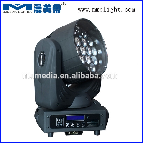 LED Zoom Moving Head 19pcs 15W 4in1