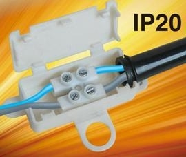 IP20 Mini Junction Box With Terminal For Lamp Fitting