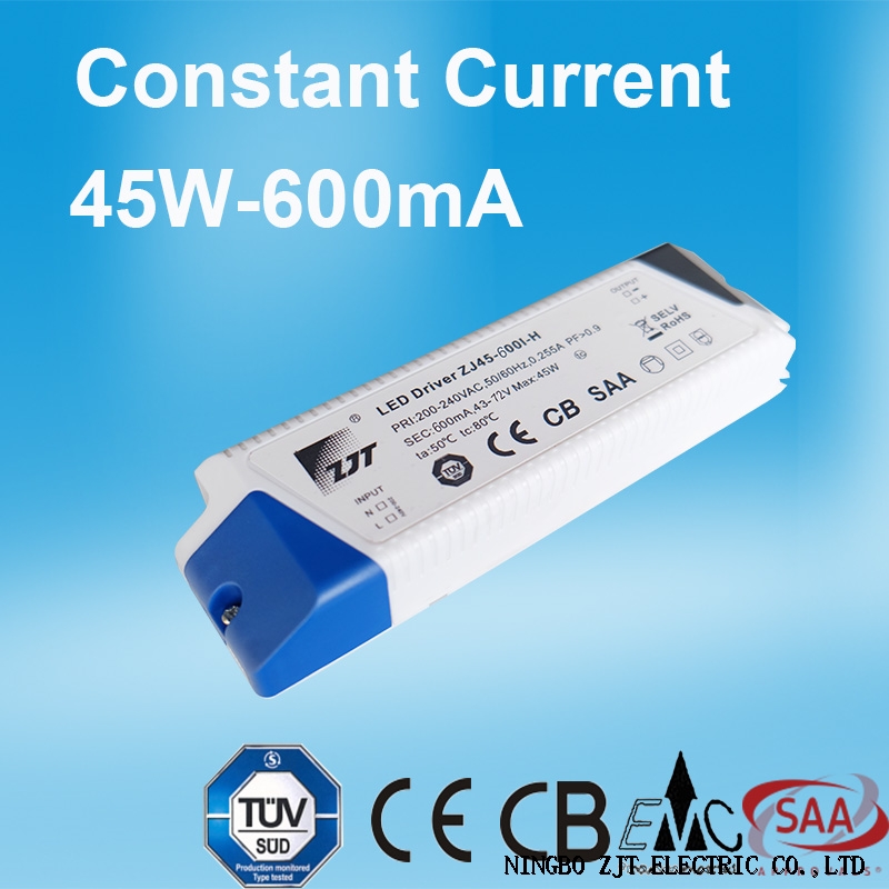 45W-600mA CONSTANT CURRENT LED DRIVER WITH CE CB SAA CERTIFICATE