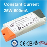 25W 600mA Constant Current LED Power Supply With CE CB SAA Certificate
