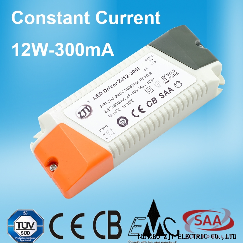 12W 300mA Constant Current LED Power Supply With TUV CE CB