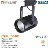 High Efficiency low price black or white color 25W cob led track light
