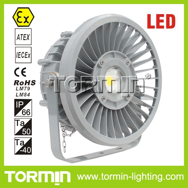 ATEX IECEX IP66 High Power 120W light fittings manufactures Zone 1 explosion proof LED light
