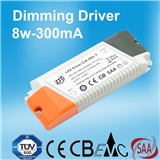 8W 300mA Dimmable LED Power Supply ith TUV CE CB EMC SAA Certificate