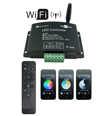 Super eco controller for smart home wifi led controller controlled by Android or IOS system rgb wifi