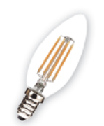 LED Filament Bulb C37