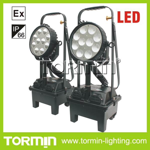24V Rechargeable LED Explosion-proof Portable Work Light inspection light with lift pole