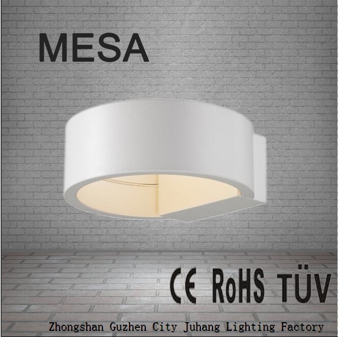 Wall Lights 6W LED Semicircle Wall Sconce Lamp house room gray silver