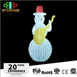Newest christmas light led acrylic snowman decorative motif light