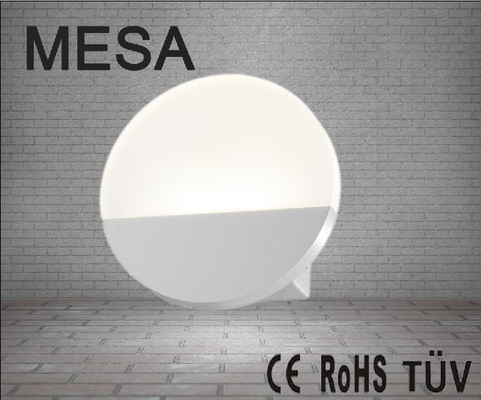 the round led wall lamp warm white 6W and small size