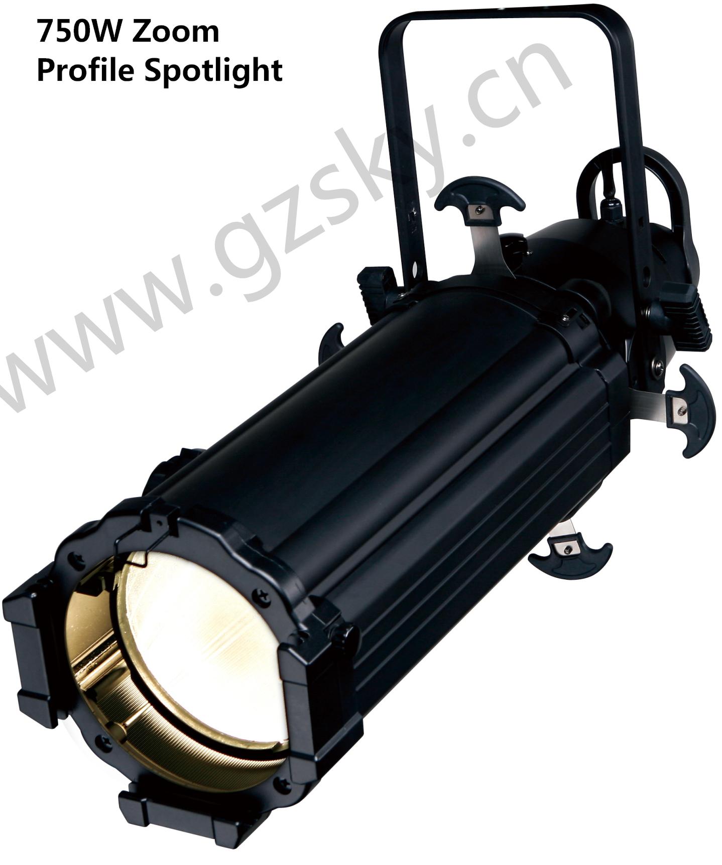 Theater Light 750W Zoom Profie Spotlight Ellipsoidal Leko Light