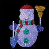 Outdoor christmas led acrylic snowman decorative motif light