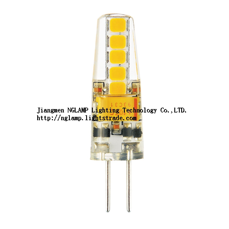 TUV ERP CE ROHS G4 capsular LED bulb 2w 200lm 12v 220v silicone
