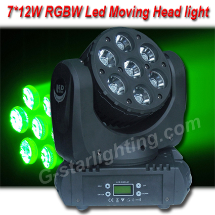 7x12W led moving head light