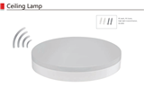 LED ceiling lamp with microwave induction