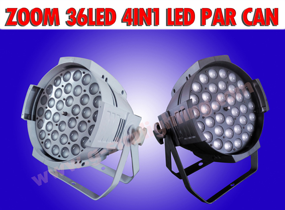 ZOOM 36x10W 4IN1 LED PAR CAN