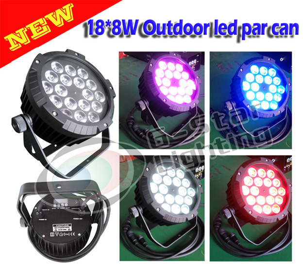 Flat 18x8W 4in1 outdoor led par can