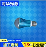 The supply of simple blue LED aluminum ball bubble lamp fashion color LED light bulbs