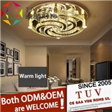 led ceiling light K9 crystal，cover celing lamps for home