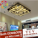 modern romantic crystal ceiling LED lights for master bedroom