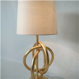 Pure white linen chimney classical lamp The hotel bedroom a sitting room dedicated knob switch lamp