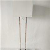 Supply pure white linen floor lamp shade The gold foil stainless steel primary living room hotel ded