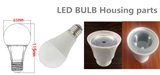 China supplier plastic with aluminum 12w led bulb light housing parts