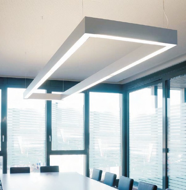 Aluminum profile suspended led linear lighting system