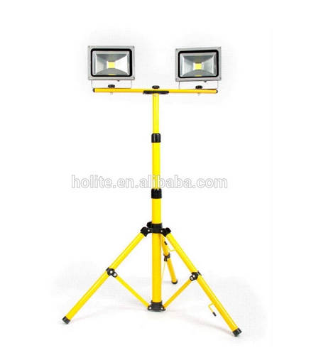 Bright light portable 2x50W adjustable tripod LED work light