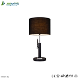 Incandescent Light Source and metal and fabric Material table lamp HXT4031-1BL