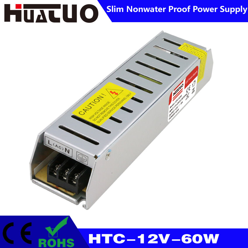 12V-60W constant voltage slim non waterproof LED power supply