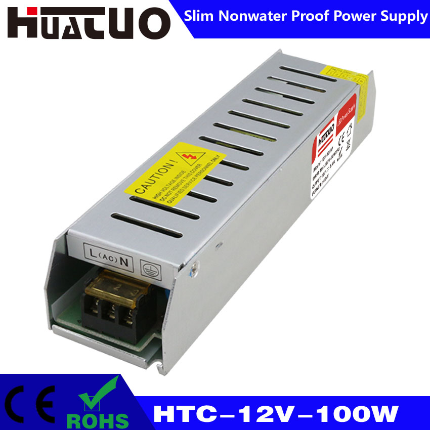 12V-100W constant voltage slim non waterproof LED power supply