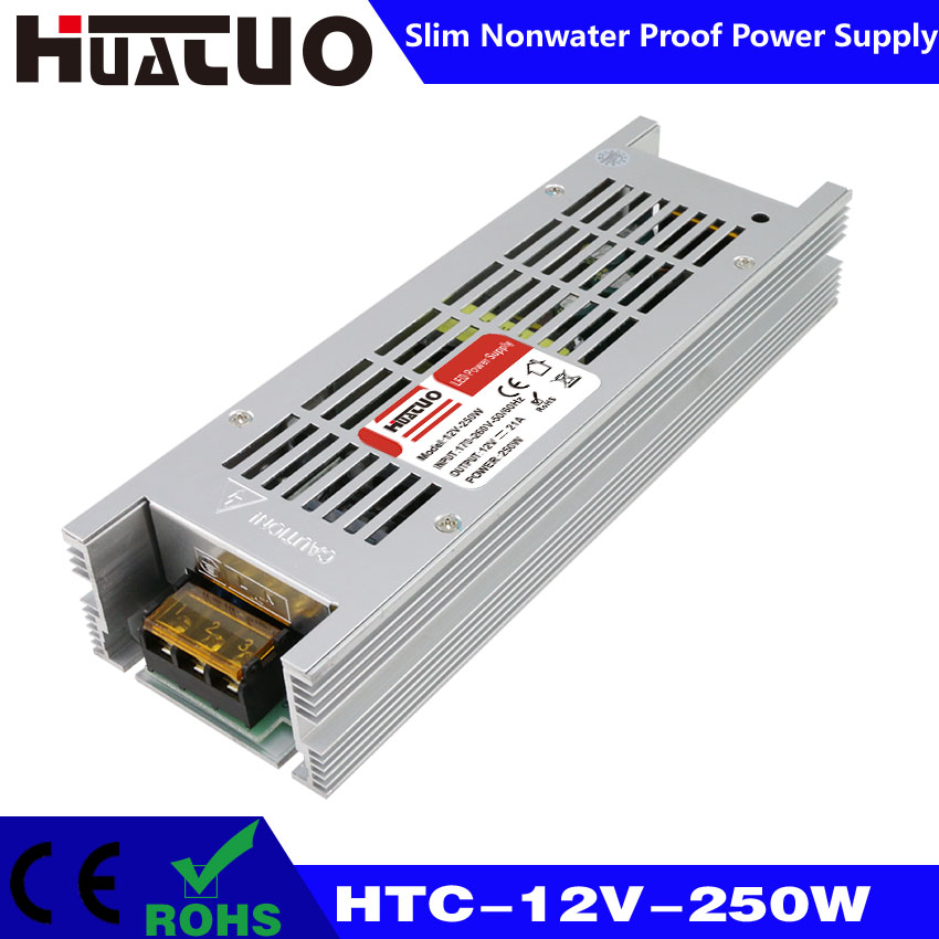 12V-250W constant voltage slim non waterproof LED power supply