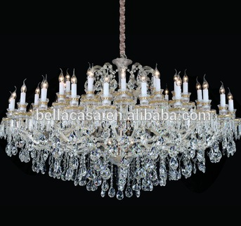 Large Lustre Empire Hand Blown Glass Chandelier For Gallery Purse Lamp Light