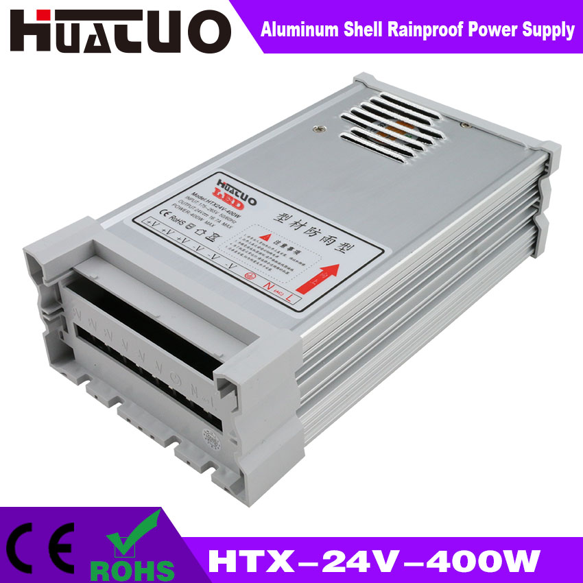24V-400W constant voltage aluminum shell rainproof LED power supply
