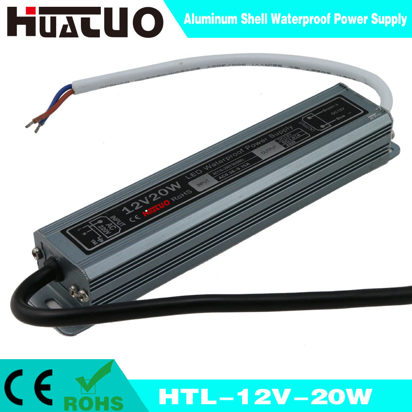 12V-20W constant voltage aluminum shell waterproof LED power supply
