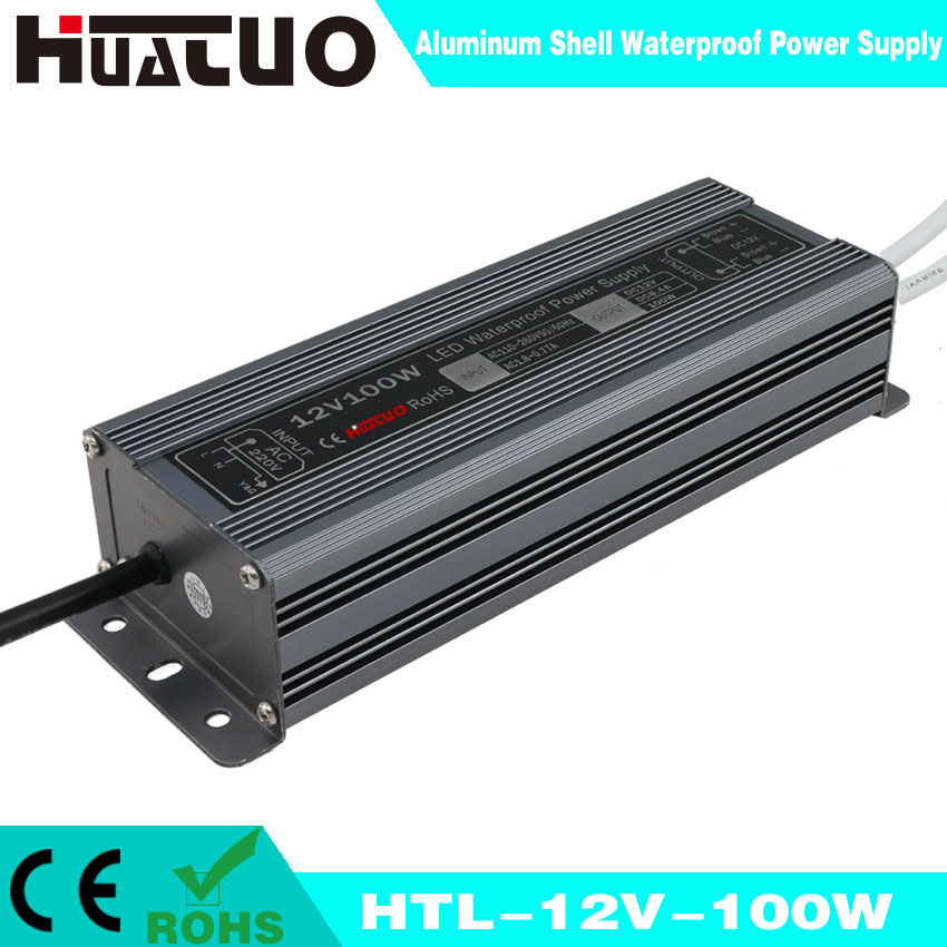 12V-100W constant voltage aluminum shell waterproof LED power supply