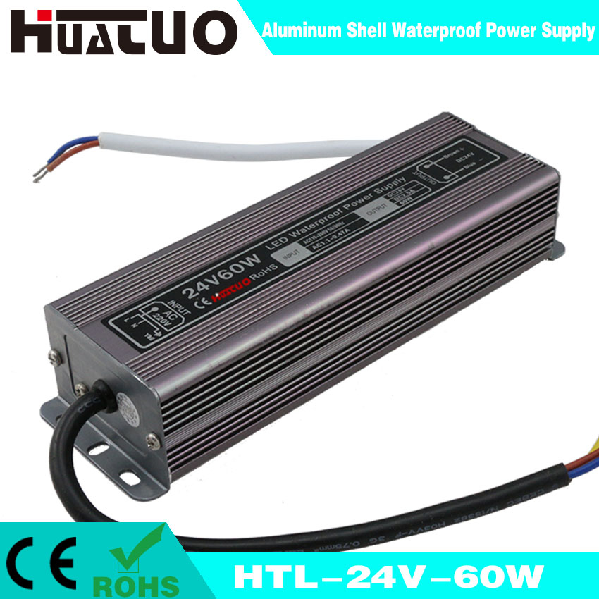 24V-60W constant voltage aluminum shell waterproof LED power supply