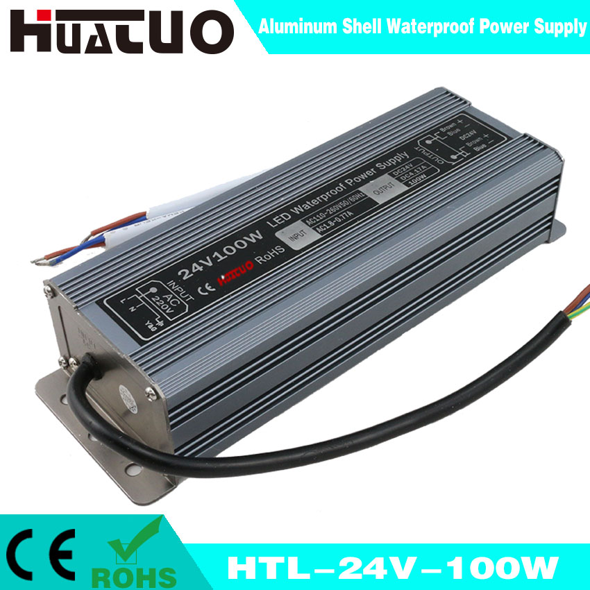 24V-100W constant voltage aluminum shell waterproof LED power supply