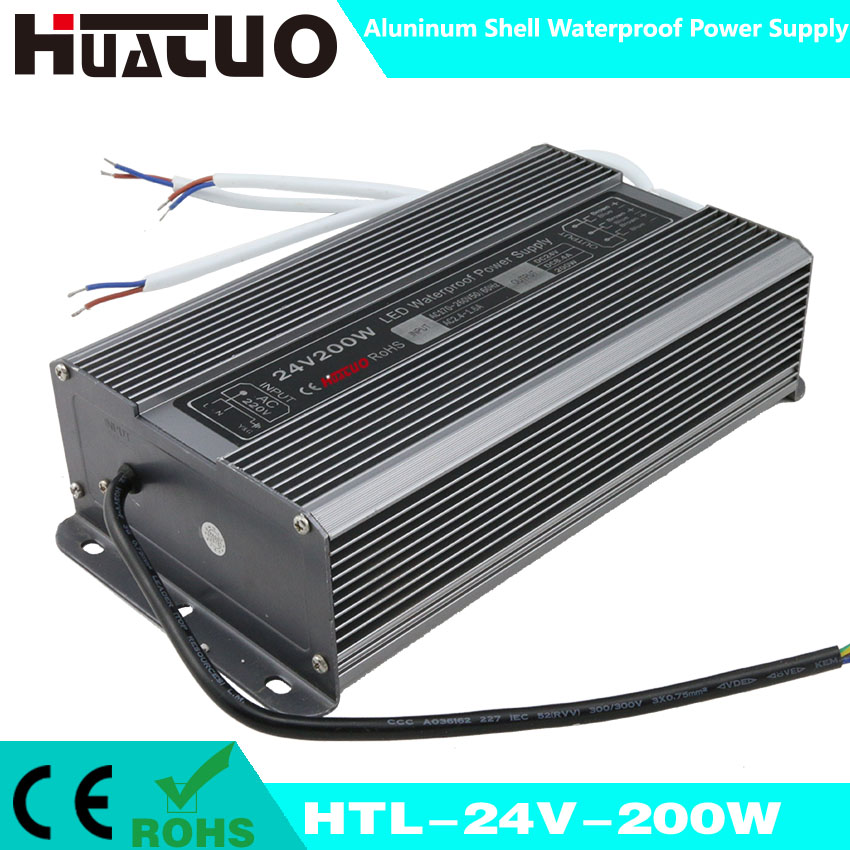 24V-200W constant voltage aluminum shell waterproof LED power supply