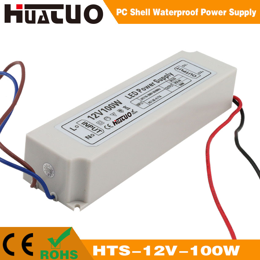 12V-100W constant voltage PC shell waterproof LED power supply