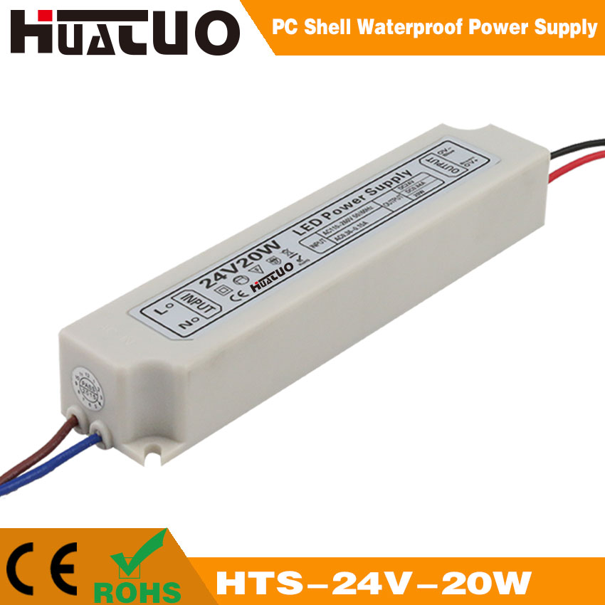 24V-20W constant voltage PC shell waterproof LED power supply